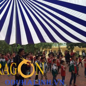 dù răn ri xanh trắng